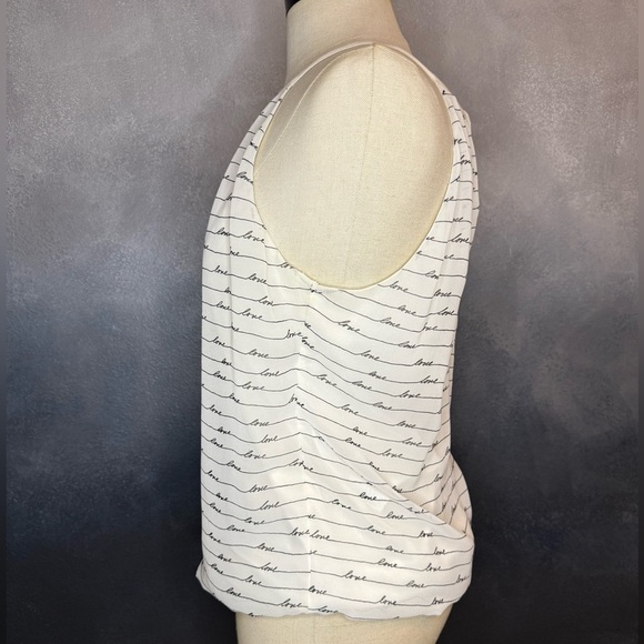 Express White Script Print Tank Top - Picture 5 of 8